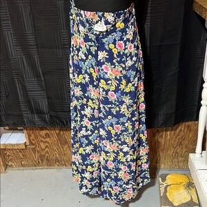 Floral Maxi Skirt - Blue Vintage Erika Collection